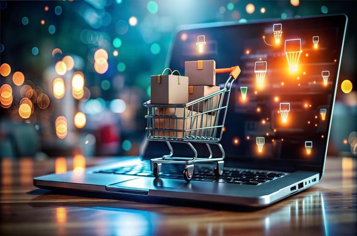 AI for e-commerce showing personalized recommendations, dynamic pricing, and automated shopping agents.